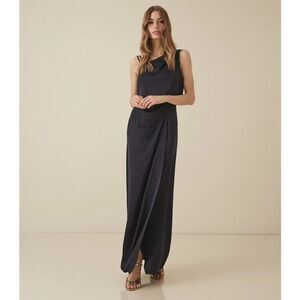 Reiss Women’s Ostia Navy Strappy Shoulder Maxi Dress